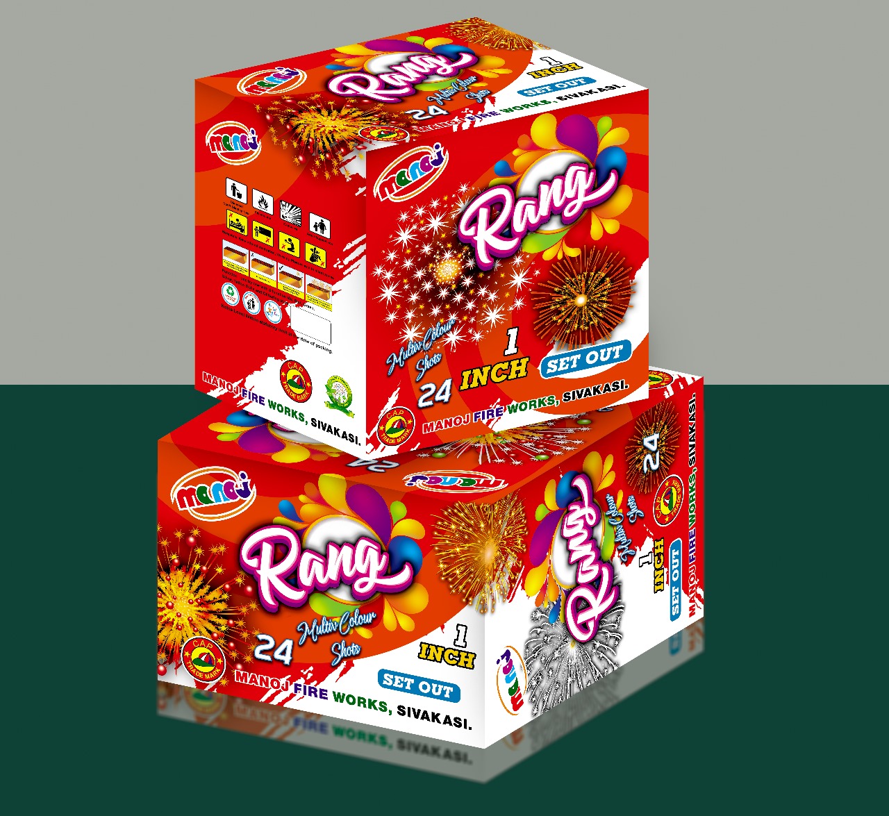 Krish Crackers NONSTOP 24 -1 inch Aerial Set Out